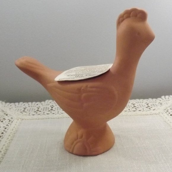 Vintage Avon Terracotta Bird NOS Candlette Holder - Picture 4 of 9